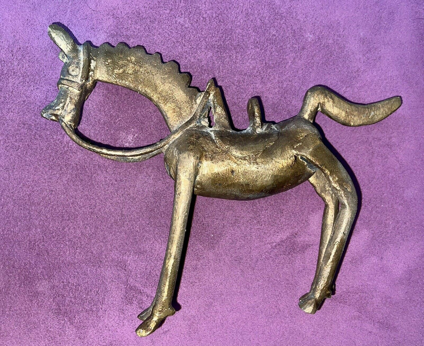 Vtg Bronze Horse Etruscan Sculpture MCM Italy Brutalism Modernism Wainberg Era