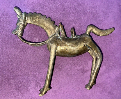 Vtg Bronze Horse Etruscan Sculpture MCM Italy Brutalism Modernism Wainberg Era