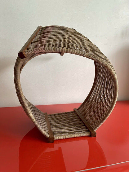 Contemporary Abstract Sculpture Woven Rattan Amorphous Modern Art Japanese?