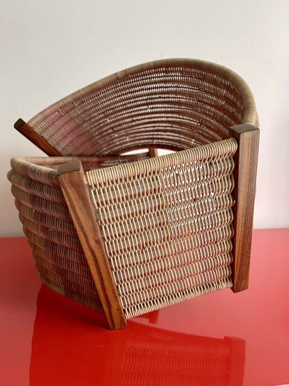 Contemporary Abstract Sculpture Woven Rattan Amorphous Modern Art Japanese?