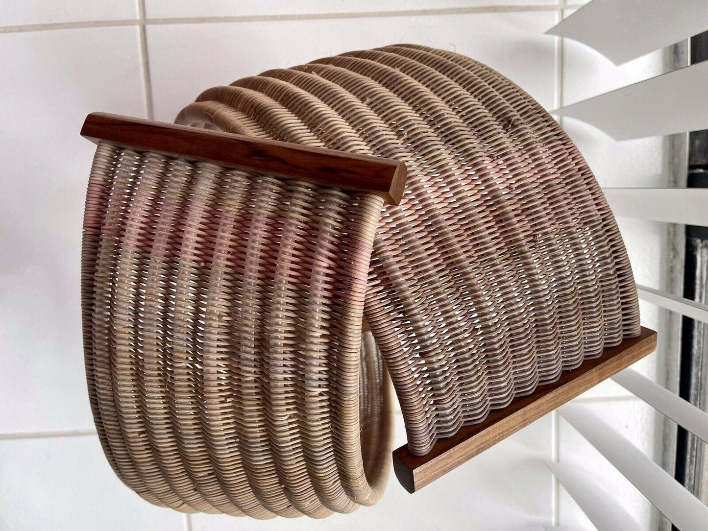 Contemporary Abstract Sculpture Woven Rattan Amorphous Modern Art Japanese?