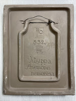 JIE GANTOFTA Sweden Art Pottery Floral Wall Plaques Tiles Aimo Nietosvuori 1970s