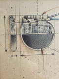 Anatomical Heart Pacemaker Retro Medical Poster F. Gendre Illustrator 80s 90s