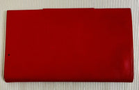 Vintage Dunhill Red Leather Bifold Travel Wallet 4.5” x 7.75” Germany