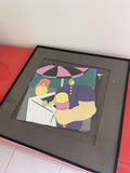 Pop Art Postmodernist Mixed Media Collage Signed Logan 167/975 Ice Cream Vendor