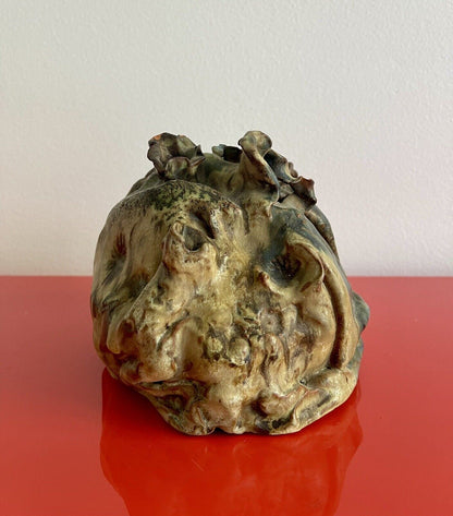 Retro 60s 70s Art Pottery BLOB Weedpot Vintage Ceramic Vase Ikebana Weird 5”