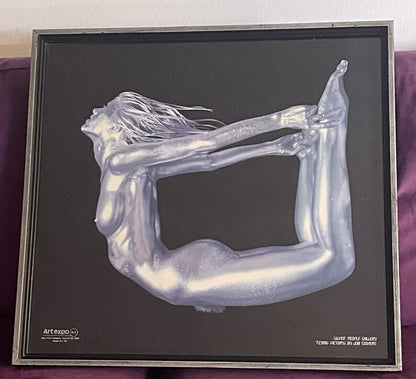 RARE Jon Stevens Silver People ArtExpo Promo 1982 Avant Garde Art Hyperrealism