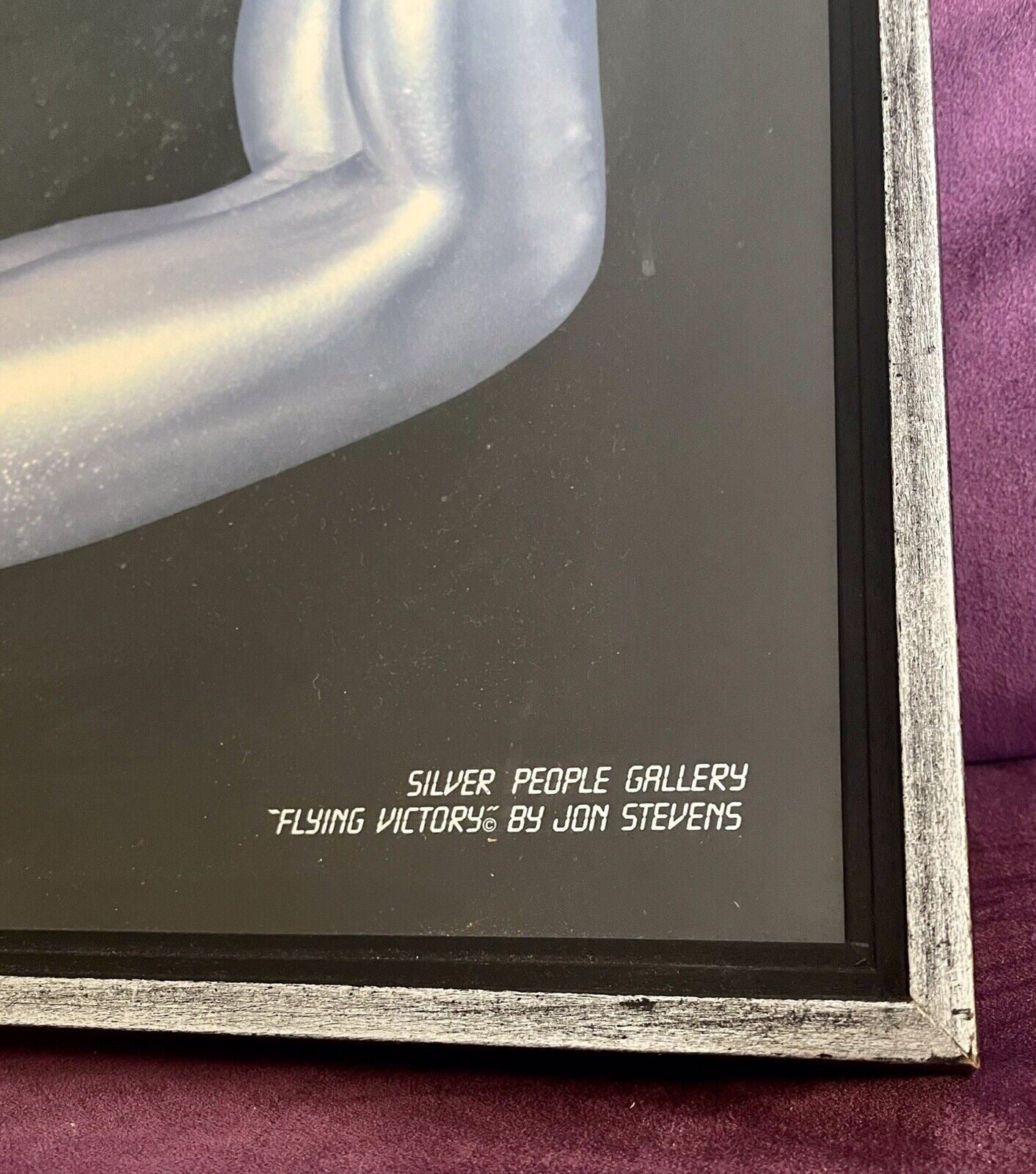 RARE Jon Stevens Silver People ArtExpo Promo 1982 Avant Garde Art Hyperrealism