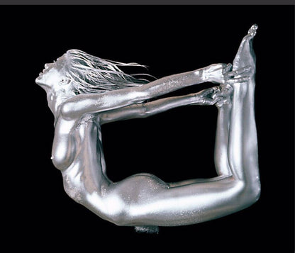 RARE Jon Stevens Silver People ArtExpo Promo 1982 Avant Garde Art Hyperrealism