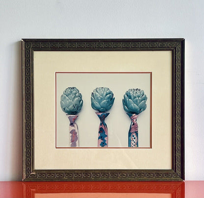 Weird Anthropomorphic Artichokes With Neckties 90s 00s Postmodernism Graphic Art