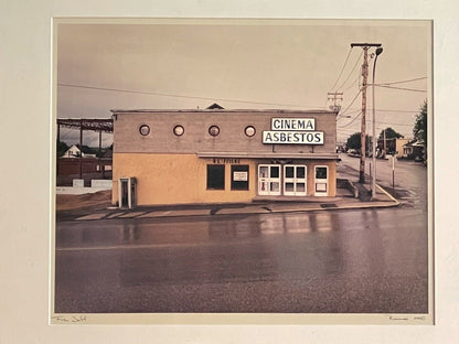 Bill Ravanesi Original Fine Art Photograph Cinema Asbestos Quebec 1988 Framed