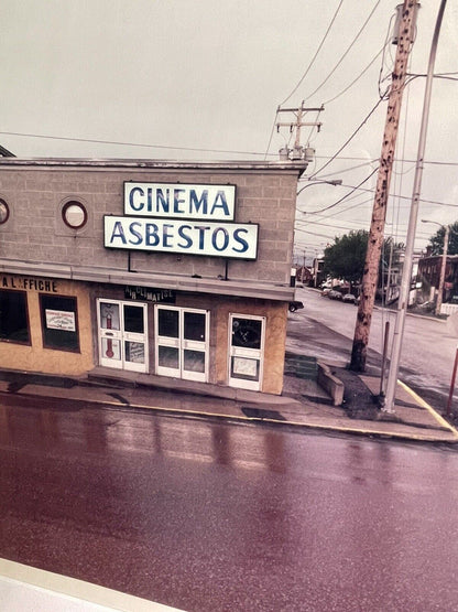 Bill Ravanesi Original Fine Art Photograph Cinema Asbestos Quebec 1988 Framed