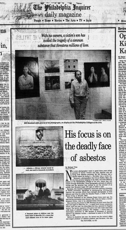 Bill Ravanesi Original Fine Art Photograph Cinema Asbestos Quebec 1988 Framed