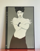 Vintage Patrick Nagel Framed Print “Arms Crossed” Pop Art Graphic Postmodernism