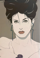 Vintage Patrick Nagel Framed Print “Arms Crossed” Pop Art Graphic Postmodernism