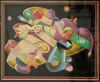 Yankel Ginzburg “Candy Store” 80s Pop Art Postmodern Serigraph Framed 49” x 42”