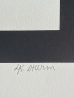 Postmodern 1980s 1990s Graphic Art Limited Edition Lithograph LK Sturm Unframed