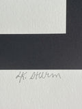 Postmodern 1980s 1990s Graphic Art Limited Edition Lithograph LK Sturm Unframed