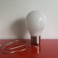 Giant Glass Light Bulb Table Lamp 14” Postmodern POP ART Retro 2005 Works!!