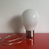 Giant Glass Light Bulb Table Lamp 14” Postmodern POP ART Retro 2005 Works!!