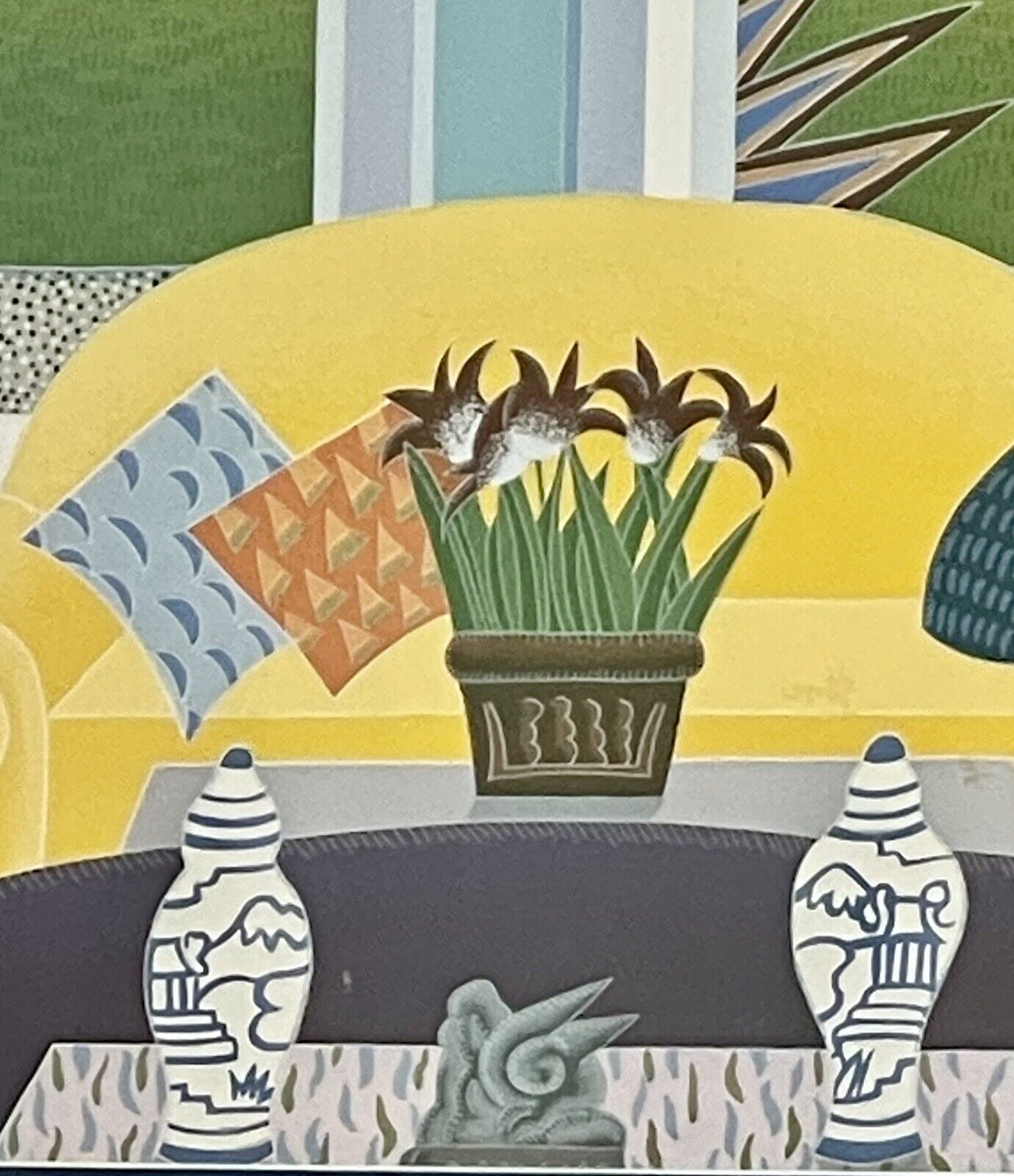Thomas McKnight Palm Island 1990 Modernist Fine Art Print Pop