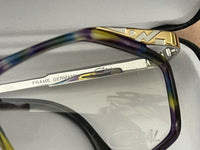 Cazal Vintage 80s Eyeglass Frames Model 354 Col 776  Blue Purple Black No RX