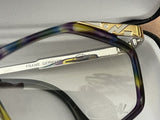 Cazal Vintage 80s Eyeglass Frames Model 354 Col 776  Blue Purple Black No RX