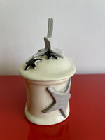 Double Creek Art Pottery Trinket Box Studio Ceramic Porcelain Signed Barwick ‘92
