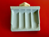 NOS Vintage BABY BLUE Ceramic MCM Bathroom Fixtures Matched Set of 4 Deadstock