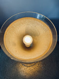 Retro 80s 90s Novelty Glass Martini Cocktail Bar Lamp Kitsch Tiki Barware 12”