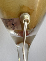 Retro 80s 90s Novelty Glass Martini Cocktail Bar Lamp Kitsch Tiki Barware 12”
