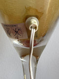Retro 80s 90s Novelty Glass Martini Cocktail Bar Lamp Kitsch Tiki Barware 12”