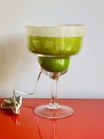Retro 80s 90s Novelty Glass Margarita Cocktail Bar Lamp Kitsch Tiki Barware 12”