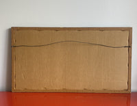 Frank Eckmair (1930-2012) Buffalo NY Early Abstract Landscape Orig Woodcut Print