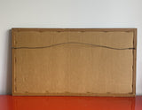 Frank Eckmair (1930-2012) Buffalo NY Early Abstract Landscape Orig Woodcut Print