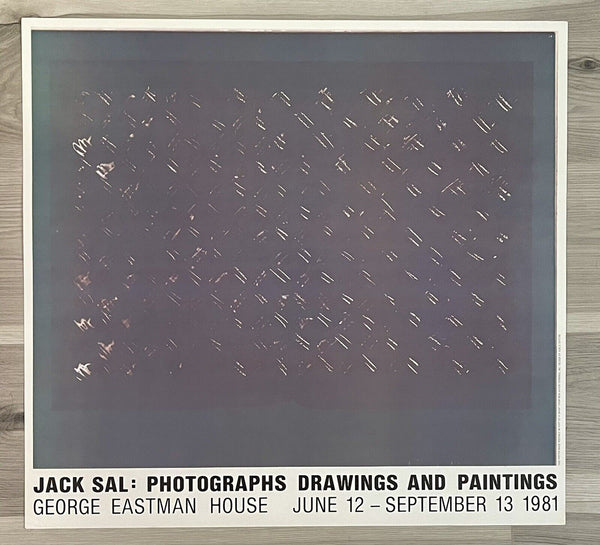 Jack Sal George Eastman House Photography Art Gallery Exhibition Poster 1981